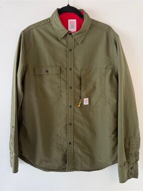 Topo Designs Olive Green Button-Up Utility Shirt